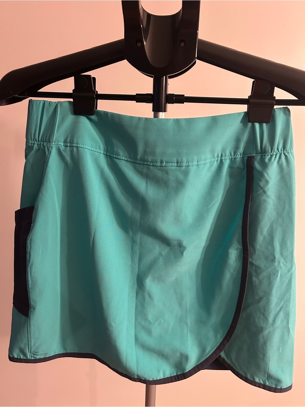 Columbia Teal Athletic Skort with Navy Trim